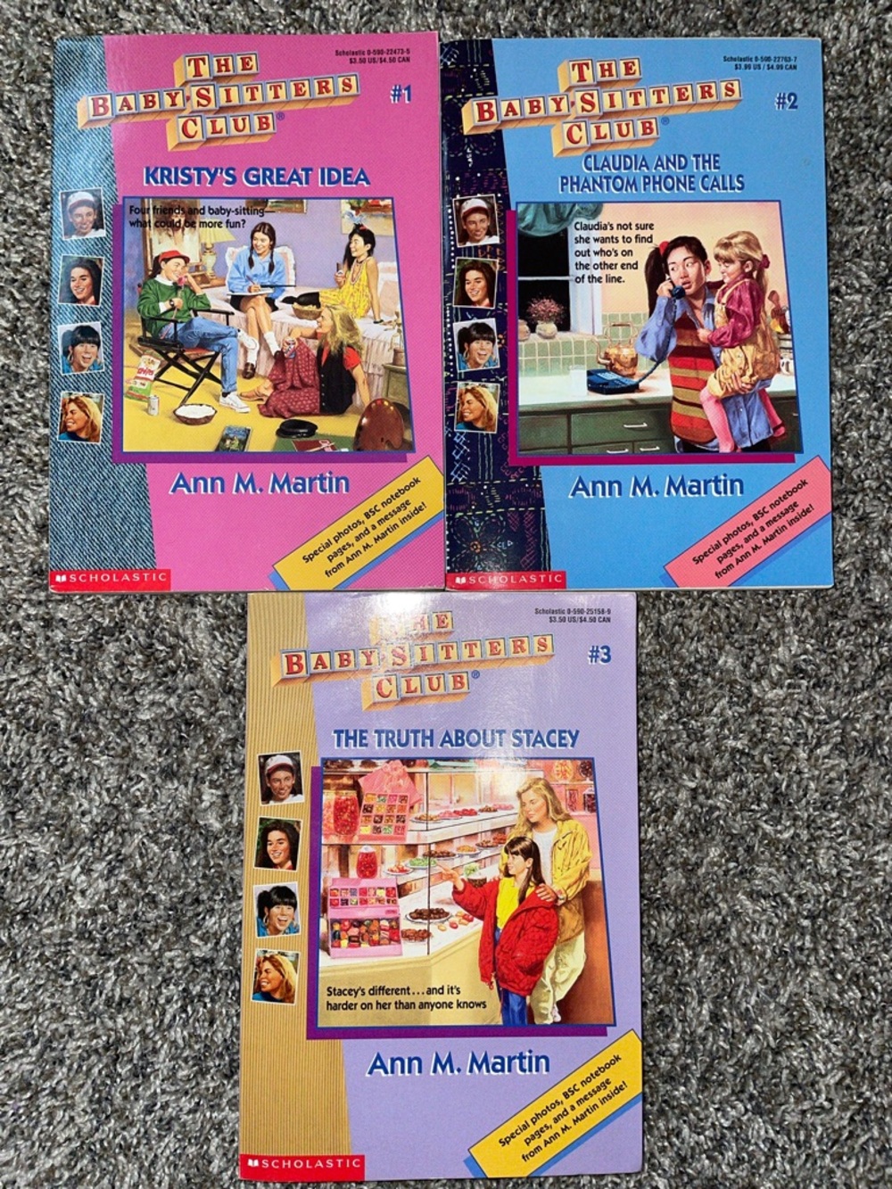 The Babysitters Club Chapter Books 1-3